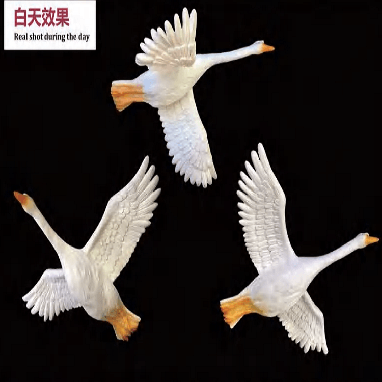 Beautiful goose decorative landscape lamp