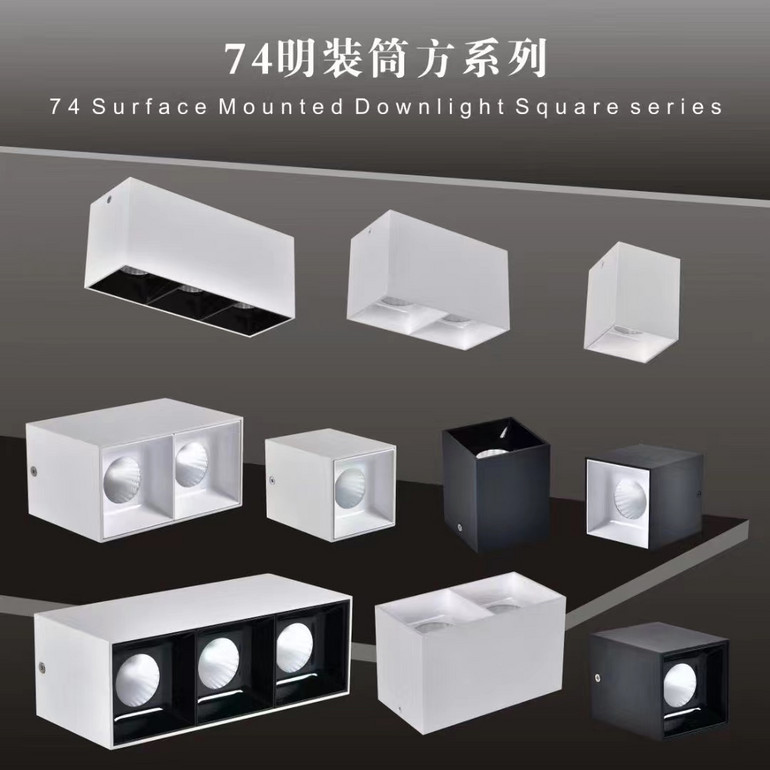 74 surface mounted downlight square series