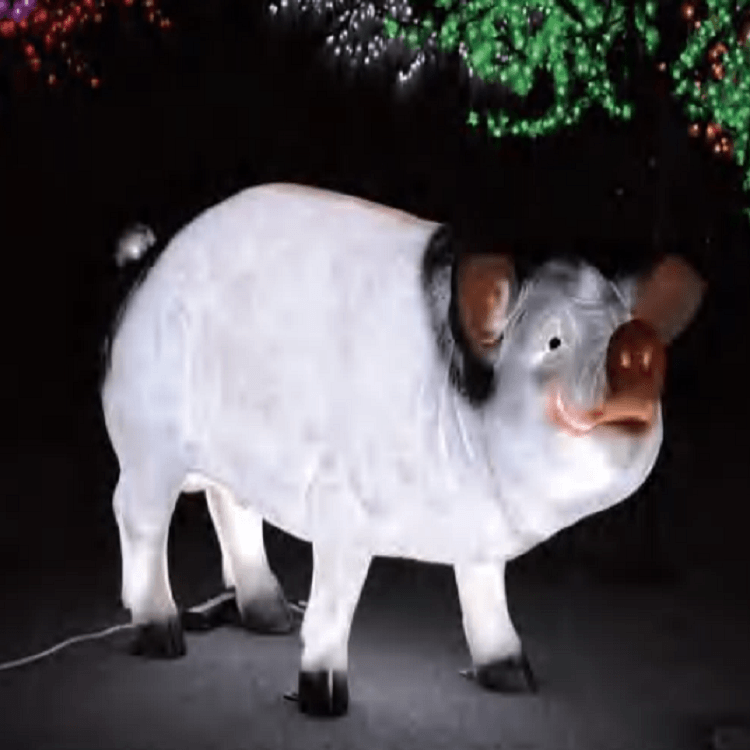 Pig-shaped decorative light