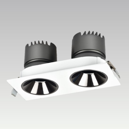 Double-Head Led Mounted Embedded Anti-Glare Downlight