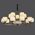 New Chinese high-end all-copper chandelier