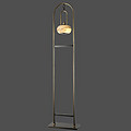 New Chinese Zen-style full copper floor lamp