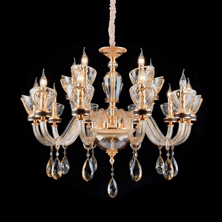 Royal style luxury candle chandelier