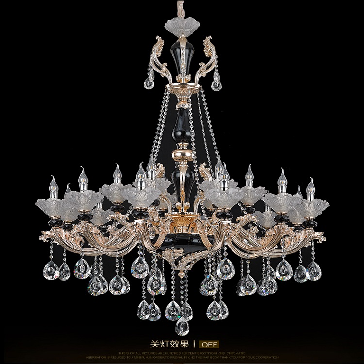 Royal style luxury candle chandelier