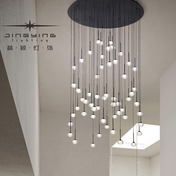 Modern minimalist long chandelier