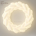 2377Cream style barley-shaped ceiling lamp