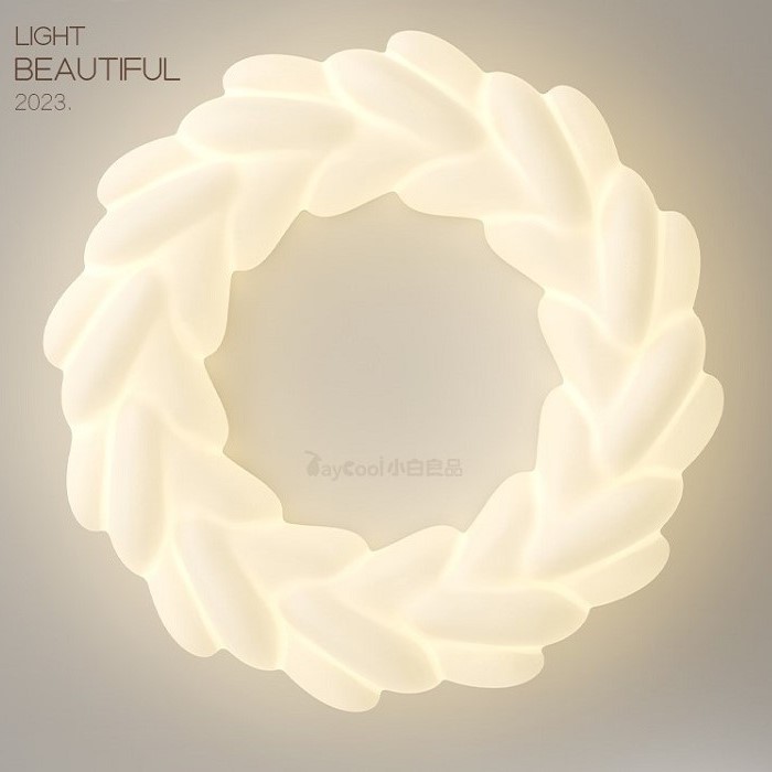 2377Cream style barley-shaped ceiling lamp