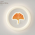 2308Ginkgo biloba multi-color ceiling lamp