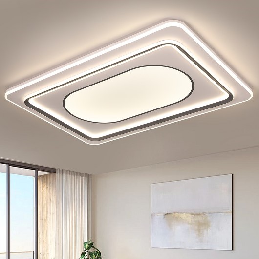 3371Ring Shadow Series Rectangular Ceiling Lamp