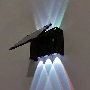 Solar outdoor garden wall lamp