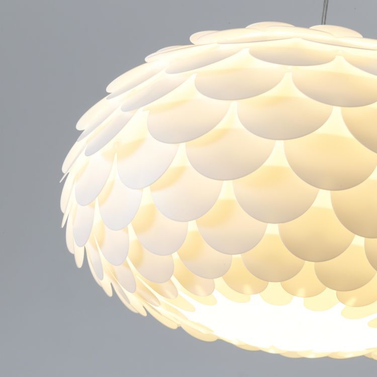 Household Warm Crown Fish Scale Pendant Lamp