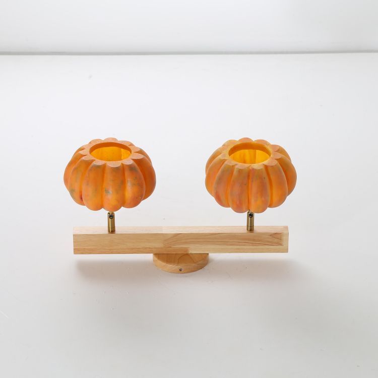 Multi-Head Simple Household Resin Pumpkin Ceiling Lamp