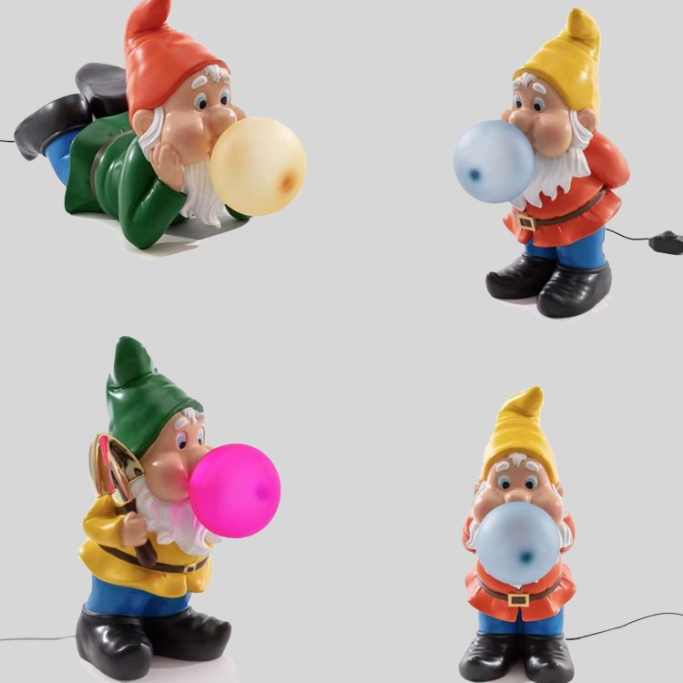 Delicate Cartoon Santa Claus Decorative Table Lamp