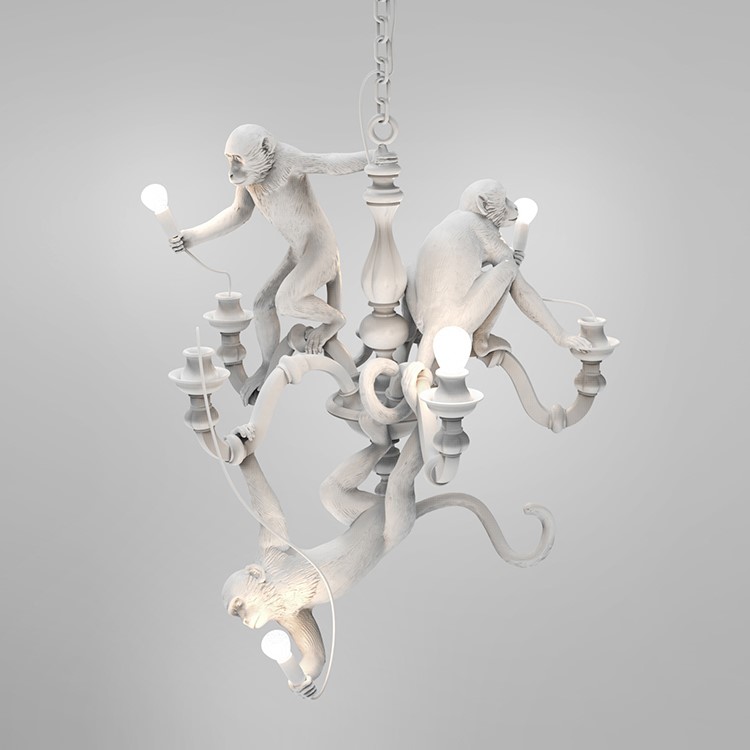 Nordic Post-Modern Creative Monkey Shaped Chandelier
