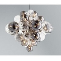 Nordic Luxury Personalized Creative Diamond Glass Bubble Ball Chandelier