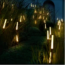 Acrylic LED decorative grass reed landscape lamp