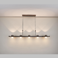 Art Light modern simple segmented luminous intelligent long 5 head chandelier