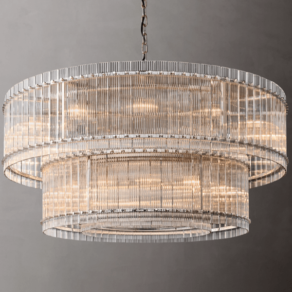 Weiao Modern minimalist European-style round double-layer chandelier