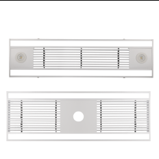 Air conditioning integrated equipment with aluminum double light slot