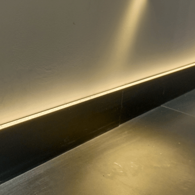 Luminous line light without ceiling slot-free LED top corner line