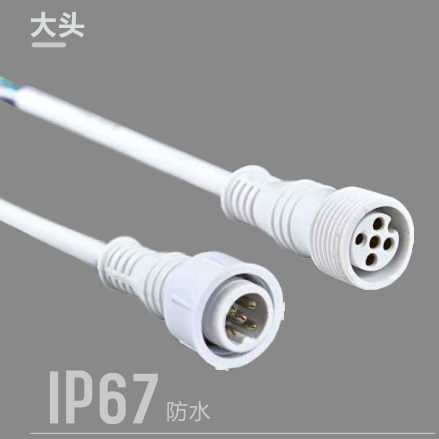 Large head IP67 waterproof PVC wire