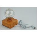 Circular KX-TX168USBYXLED Copper Wire Atmosphere Table Lamp