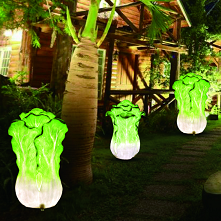 Cabbage shaped landscape lamp