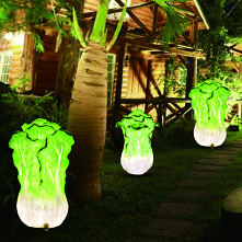 Cabbage shaped landscape lamp