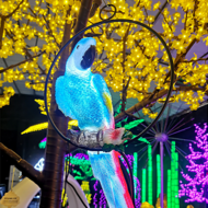 Parrot-shaped landscape lamp