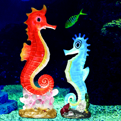 Seahorse shaped landscape lamp