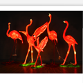 Flamingo-shaped landscape lamp