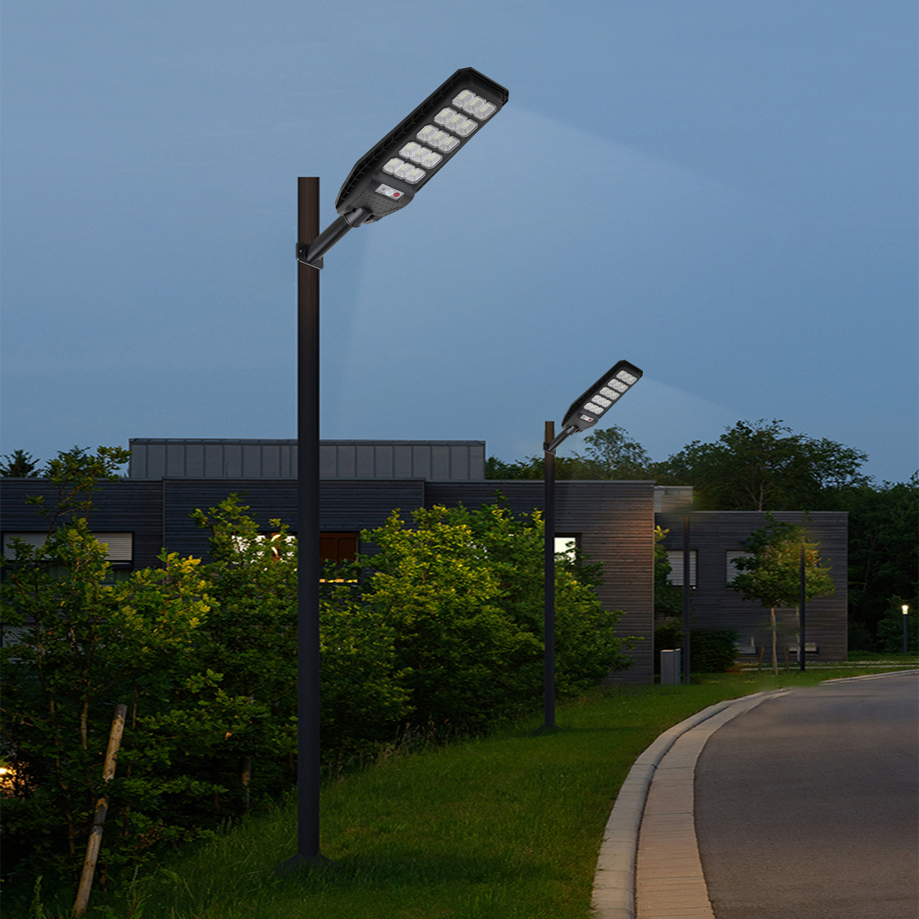 Super bright high-power outdoor five-head streetlight