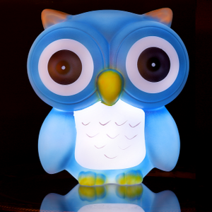 Luminous owl ground-plug single-color waterproof landscape light