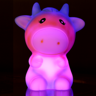 Luminous cow monochrome pink IP65 landscape light