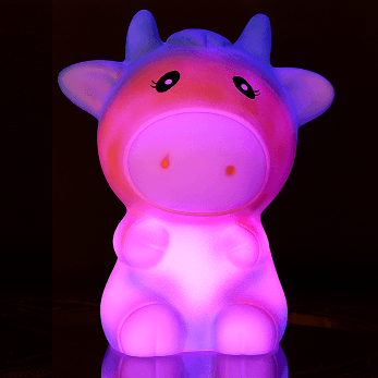 Luminous cow monochrome pink IP65 landscape light