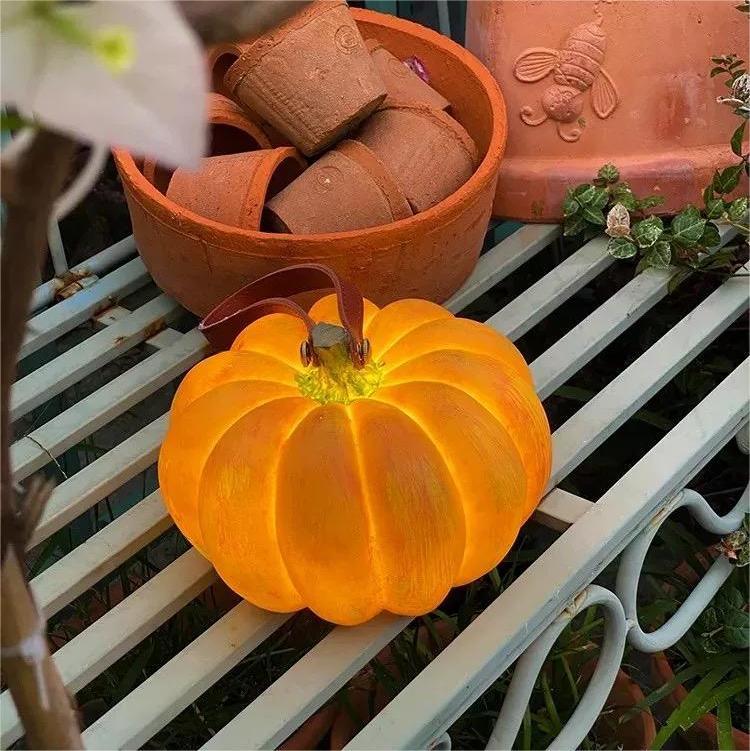 Outdoor patio villa garden pumpkin floor lamp portable landscape light