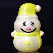 Luminous snowman smile yellow small power landscape light