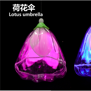 RGB lotus umbrella hanging tree branch landscape light