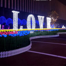 Park sights community entrance modeling lights-love landscape light