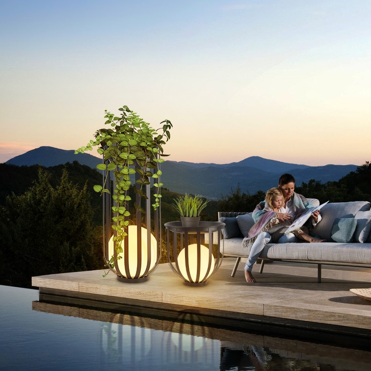 Outdoor waterproof terrace garden lights trellis light floorlight