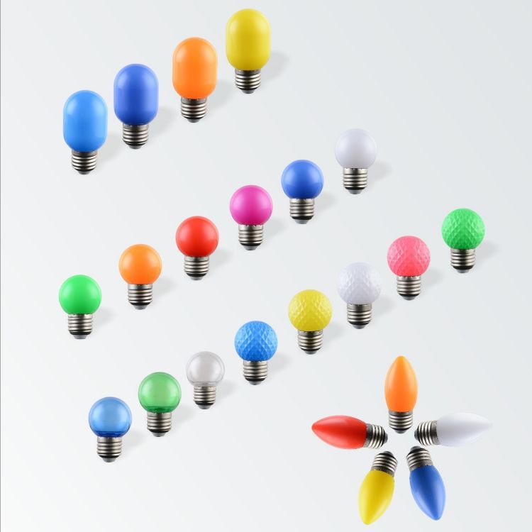 Festival atmosphere colored light bulb