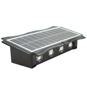 Customizable light source color 2800-8 solar wall washer lamp