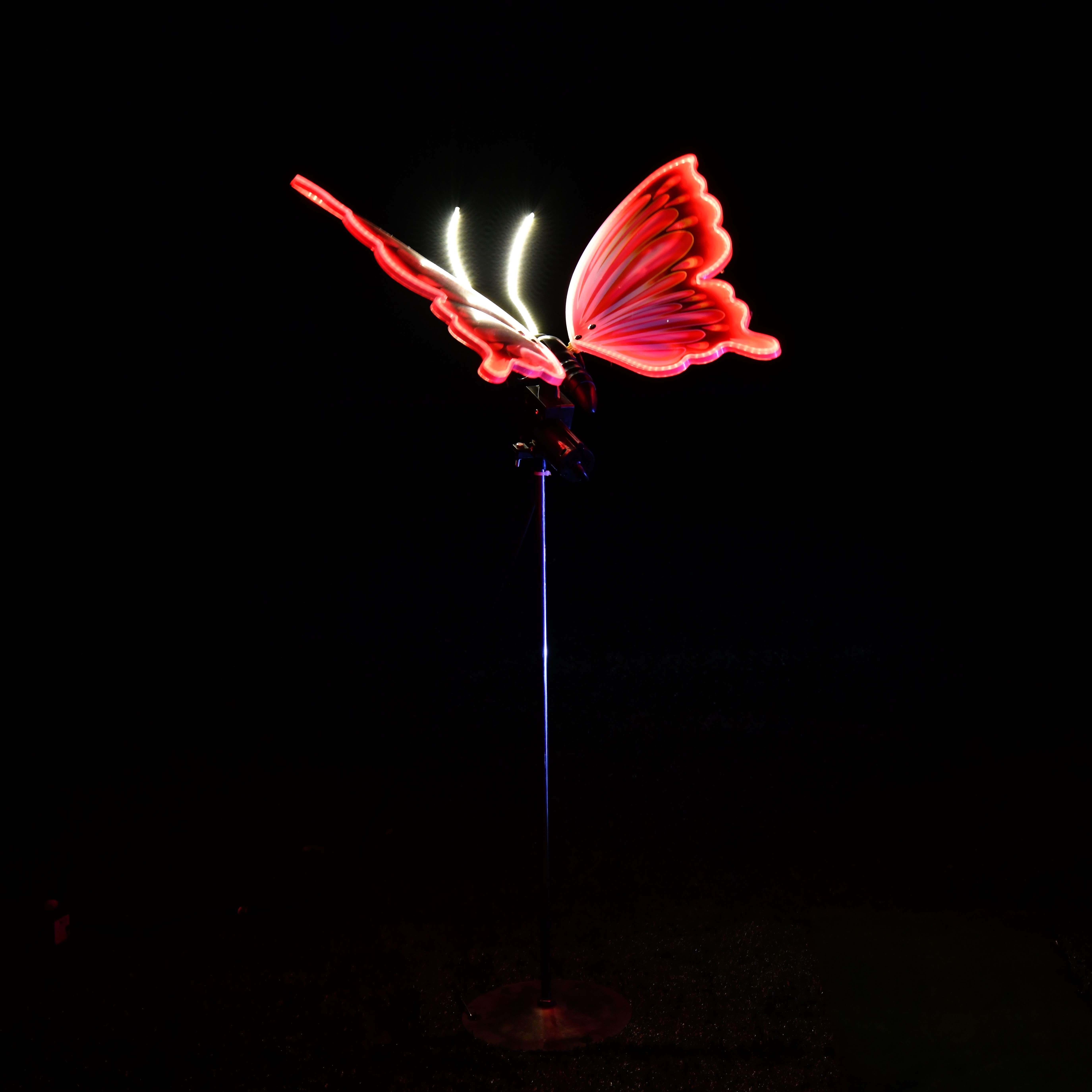 lawn park atmosphere 60 cm butterfly landscape light