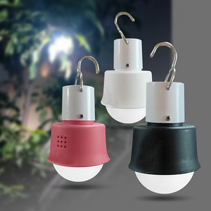 Three color bright 5V charging LED emergency light bulb
