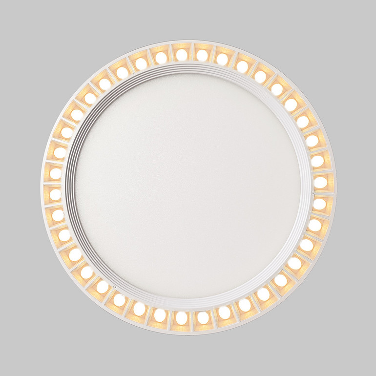 peripheral spotlights beauty and frosted flat panel lights