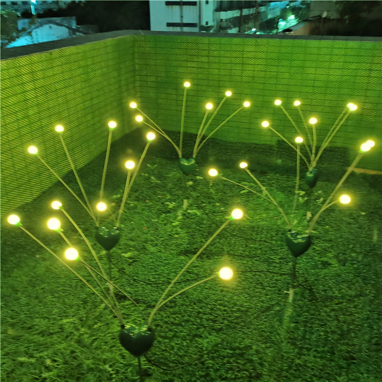 Outdoor Lawn Park Glowing Firefly LED Landscape Lamp