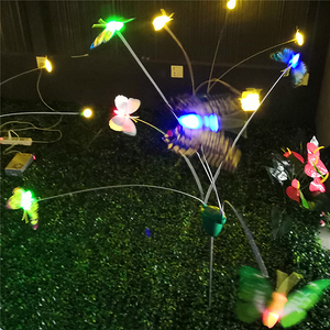 Floor mounted outdoor waterproof LED dynamic butterfly light