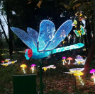 Colorful single color LED dynamic dragonfly 125CM landscape light