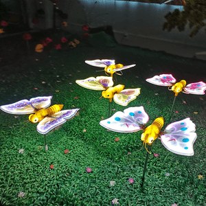 LED simulation dynamic butterfly 47CM landscape light