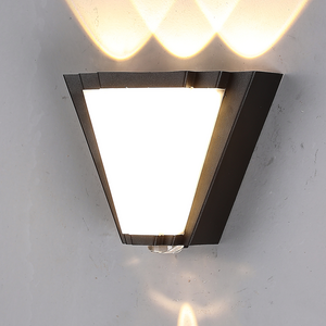 2312/4 trapezoidal four head corridor porch wall lamp